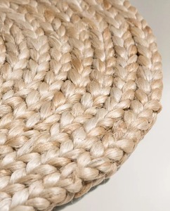 Felpudo de yute tejido rectangular ecológico duradero, juego de alfombras hechas a mano, tonos naturales, mejora de estilo de entrada para mascotas domésticas - Product Image 3