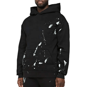 Haute qualité Jogging costumes broderie survêtements pour hommes Slim Fit 100% coton sweat hommes sweats à capuche et sweat gym fitness - Product Image 4