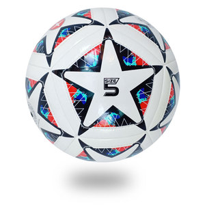 Balón de Fútbol de Cuero PU de Alta Calidad Más Vendido, Cosido a Máquina, Impreso con Serigrafía, Tamaño Oficial, Entrenamiento, Partido, Venta al por Mayor - Product Image 4