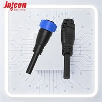 30A 5A Stecker/Buchse Hybrid Push-Lock Wasserdichter Steckverbinder M25 3+8 Pin IP67 Formgepresstes Kabel Smart-Beleuchtungssteuerungssystem für