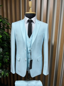 Professional Turkish Quality Wedding Suit Luxury Elite Elegant Hot Sale <b>Viscose</b> And <b>Polyester</b> Woven <b>Fabric</b> Wedding Suit For Men - Product Image 4