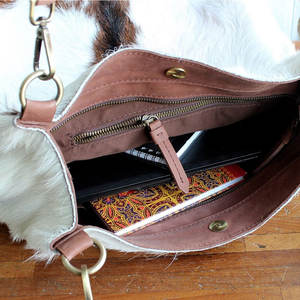 กระเป๋าถือหนังวัวแบบซิปขายดี มีจำหน่ายในราคาถูก ผลิตกระเป๋าถือหนังวัวสำหรับผู้หญิงตามสั่ง - Product Image 3