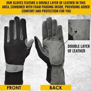 ถุงมือแข่งรถถุงมือ Nomex ทนความร้อนกันลื่นมีความยืดหยุ่นทะเลทรายน้ำหนักเบา - Product Image 4