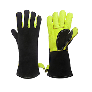Los mejores guantes de soldadura de cuero personalizados Gun Palm EN VENTA Nueva marca de fábrica Guantes de cuero de piel de cabra de piel de oveja para hombres - Product Image 1