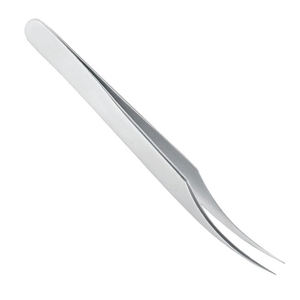 High Grade Tweezers Eyelash Extension Curved Point Stainless Steel False Lash Application <b>Tools</b> For <b>Hair</b> <b>Removing</b> - Product Image 3