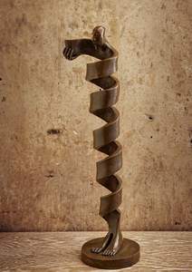 Decoración moderna para el hogar Escultura de Arte de acero inoxidable Diseño de arte pop Artesanía de metal para la venta - Product Image 4