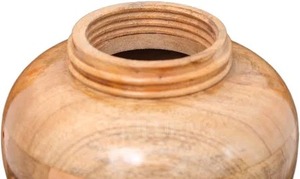 Urne commémorative avec couvercle sécurisé Urne de crémation en bois Art déco classique pour adultes Fournitures funéraires Urnes décoratives pour hommes et femmes - Product Image 2