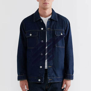 Veste en jean d'hiver pour homme, design élégant, haute qualité, 100% coton, écologique, avec col montant, nouvelle arrivée, prix attractif - Product Image 1