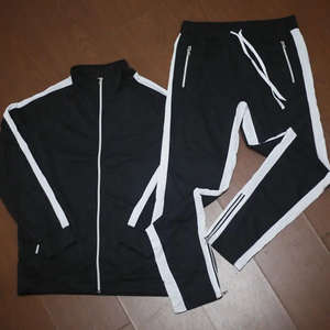 Ensemble de survêtement d'été pour hommes, sweat-shirt léger deux pièces et joggeurs, tenue de sport décontractée, combinaison d'entraînement respirante - Product Image 4