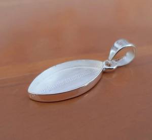 925 plata esterlina sólida Marquesa bisel montaje 3x6mm a 12x24mm Copa DIY componente de joyería en blanco personalizado hecho a mano encontrar - Product Image 1