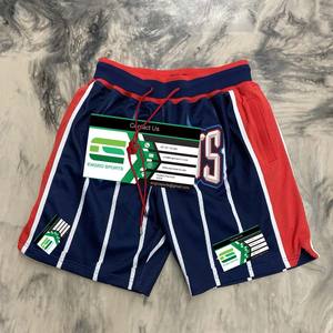 Top Quality American-Style for NBA Basketball Shorts Comfortable Mesh-Perforated Breathable Soccer Wear Basketball Shorts - Product Image 1