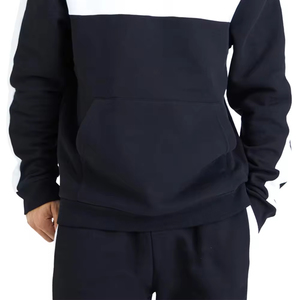 Sweatshirts à capuche unisexes en coton molletonné imprimés d'hiver personnalisés de grande taille XL et surdimensionnés Ensembles ODM d'automne solides et lourds - Product Image 4