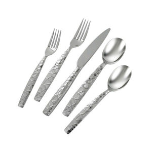 Qualité standard Fabriqué en Inde Argent Couverts En Acier Inoxydable Couteau Fourchette Cuillère Argenterie Partie Couverts Ensemble pour Catering Événement - Product Image 6