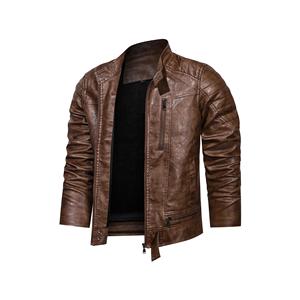 Chaqueta de cuero real para hombre Vintage Slim Fit motocicleta prendas de vestir exteriores fabricante - Product Image 3