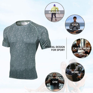 Camiseta para correr de alta calidad para hombre: transpirable que absorbe la humedad y actividades al aire libre perfectas para correr, camiseta para hombre - Product Image 4