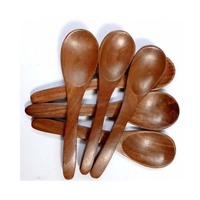Cuchara de madera ecológica reutilizable para té, recolector de hojas, soporte, cuchara para miel y salsa, pala, cuchara para polvo, utensilios de mesa