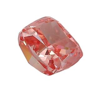 Diamant de coussin créé par laboratoire rose de couleur fantaisie - Product Image 2
