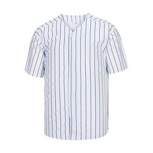 เสื้อเบสบอลขายส่งสำหรับผู้ชายและผู้หญิง ออกแบบเองได้ แขนสั้น ชุดทีม ใส่สบาย กระชับรูปร่าง บริการ OEM เสื้อเบสบอลสำหรับเยาวชน - Product Image 4
