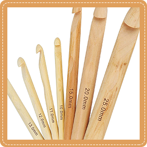 Aiguilles à tricoter en bois faites à la main, ensemble de tricot à la main, couleur naturelle, design élégant, prise en main confortable et lisse, Marco Enterprises MN19 - Product Image 4