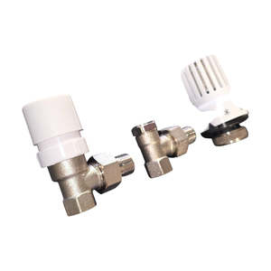 HM Electric <b>Thermostatic</b> Valve Nickel Plated Brass Ball Structure Radiator Connection 3/8 <b>Thermostatic</b> Head Water <b>Control</b> Energy - Product Image 3