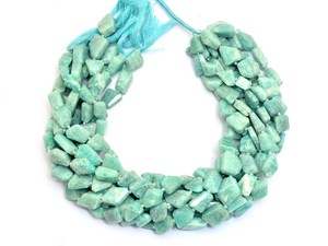 AAA+ Amazonite 12mm-16mm Faceted Nuggets Beads Natural Amazonite <b>Step</b> Cut Tumbled Semi Precious Gemstone Loose Beads For Jewelry - Product Image 2