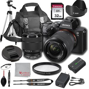 OFERTA Cámara sin Espejo de Fotograma Completo Alpha A7 III (ILCEM3K-B) con Lente Intercambiable de 28-70 mm y Pantalla LCD de 3 Pulgadas, Nueva en Stock - Product Image 1