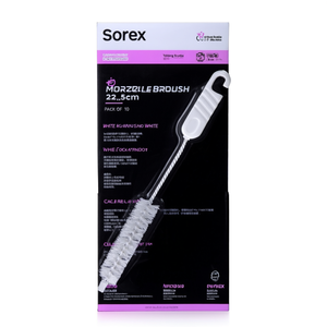 Sorex Nozzle <b>Brush</b> 22.5cm White Pack of 10 Cleaning <b>Brushes</b> - Product Image 3