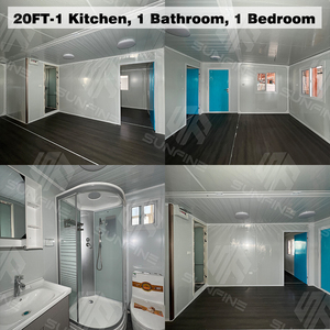 Contenedor Móvil Económico y Resistente de 20 pies, <span class=keywords><strong>Casa</strong></span> Prefabricada Expandible de 3-4 Dormitorios para Granjas Rurales en Argentina - Product Image 4