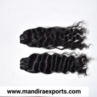 Jalinan rambut manusia asli asli Kamboja Premium bundel candi mentah mesin Virgin kain ganda rambut manusia India mentah