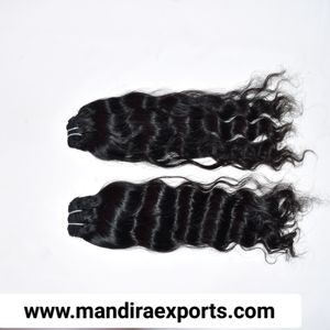 Raw Virgin Cambodian Premium Wavy Human <b>Hair</b> Bundles Temple Raw Virgin Machine Double Weft <b>Hair</b> Raw Indian Human <b>Hair</b> - Product Image 4