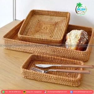 PRODUIT MEILLEURE VENTE Plateau en rotin durable du Viet Nam pour les accessoires de cuisine Besoins de fabrication du pain et de stockage des aliments - Product Image 3