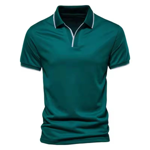 Último diseño de los hombres para la fábrica de polos al por mayor camisas de alta calidad de secado rápido Casual personalizado bordado Logo impreso camisas - Product Image 6