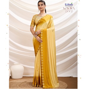 Hermoso Sari impreso ligero con sensación cómoda y diseño étnico para uso diario en la oficina a los mejores precios - Product Image 1