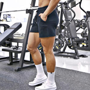 Shorts de sport respirants et à séchage rapide pour hommes, de haute qualité, écologiques, avec cordon de serrage et maille personnalisée, vente en gros - Product Image 2