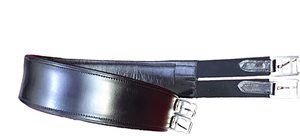 Cincha Inglesa Lussoro para Caballo, Cincha de Cuero Negra Multiusos, 100% Cuero - Product Image 4
