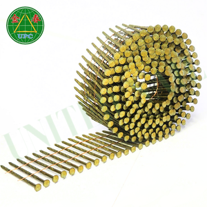 Tornillo de clavos de bobina intercalados con alambre de 15 grados/tamaño personalizado de vástago suave para fabricación de palés estilo de cabeza a cuadros - Product Image 5