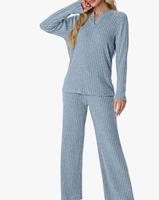 Ensemble de pyjama personnalisé pour femme, robe de nuit en jersey, motif uni, respirant, été, printemps