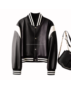 Veste boutonnée légère et respirante en cuir de vachette véritable pour femme, manches longues, collection automne, vente en gros, personnalisable, tendance - Product Image 1