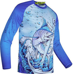 2025 haute qualité Anti-uv séchage rapide à manches longues vêtements de pêche personnalisé sublimé pêche Jersey chemises - Product Image 1