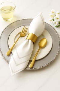 Assiettes de présentation rondes en métal doré élégantes de 13 pouces pour mariage, vente en gros, sous-assiettes de luxe pour décoration de table, service en vrac - Product Image 5