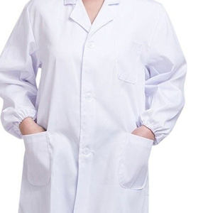 Bata de Laboratorio Blanca para Estudiantes de Medicina, Tejido de Punto, Unisex, Mangas Largas y Cortas, Uniforme de Doctor, Uniformes de Hospital - Product Image 6