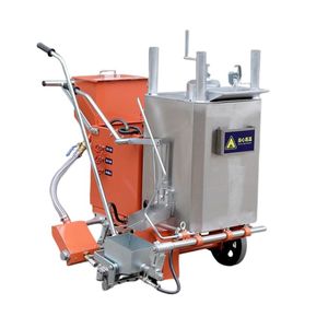 Máquina termoplástica todo en uno, sin necesidad de hervidor de fusión en caliente, máquina de señalización vial todo en uno que funde pintura directamente - Product Image 1