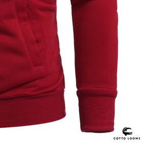 Nouveauté sweats à capuche unisexes respirant couleur unie taux d'usine coton mélangé polaire pull haute qualité mode premium - Product Image 6