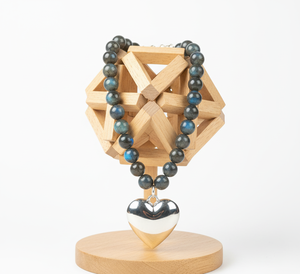 Collar de plata 925 de 18 pulgadas para mujer, cuentas de piedra de labradorita curativa, diseño anudado a mano de agua dulce, Idea de regalo de moda - Product Image 6