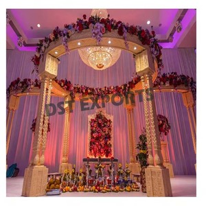Mandap à thème extérieur pour mariage indo australien DST Exports Meilleur prix Personnaliser les événements modernes Mandapam découpé au laser Design London - Product Image 6
