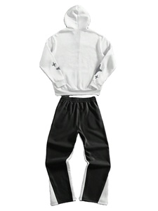 Nouvel ensemble de survêtements streetwear décontracté style baggy (pantalon et sweat à capuche) avec personnalisation OEM et impression en relief – 2 pièces respirantes - Product Image 2