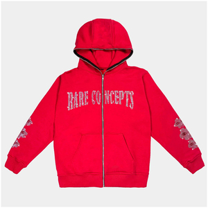 Sudadera con capucha de manga larga con cremallera para hombre, nueva moda de algodón sólido 100%, sudadera de lona térmica, lavado ácido y bordado, ajuste holgado - Product Image 5