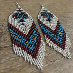 New Arrival Bohemian <b>Tassel</b> Seed Bead <b>Earrings</b> Fashion Design Handmade Women Glass Beaded Jewelry Braided Gifts BY HF CRAFTS - Product Image 5