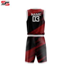 ชุดเครื่องแบบบาสเก็ตบอลชุดบาสเก็ตบอลแบบใส่กลับด้านได้ตามต้องการ - Product Image 2