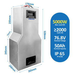 RND定制76.8V长寿命电池，适用于三轮车，带蓝牙应用程序控制，耐寒耐热 - Product Image 3